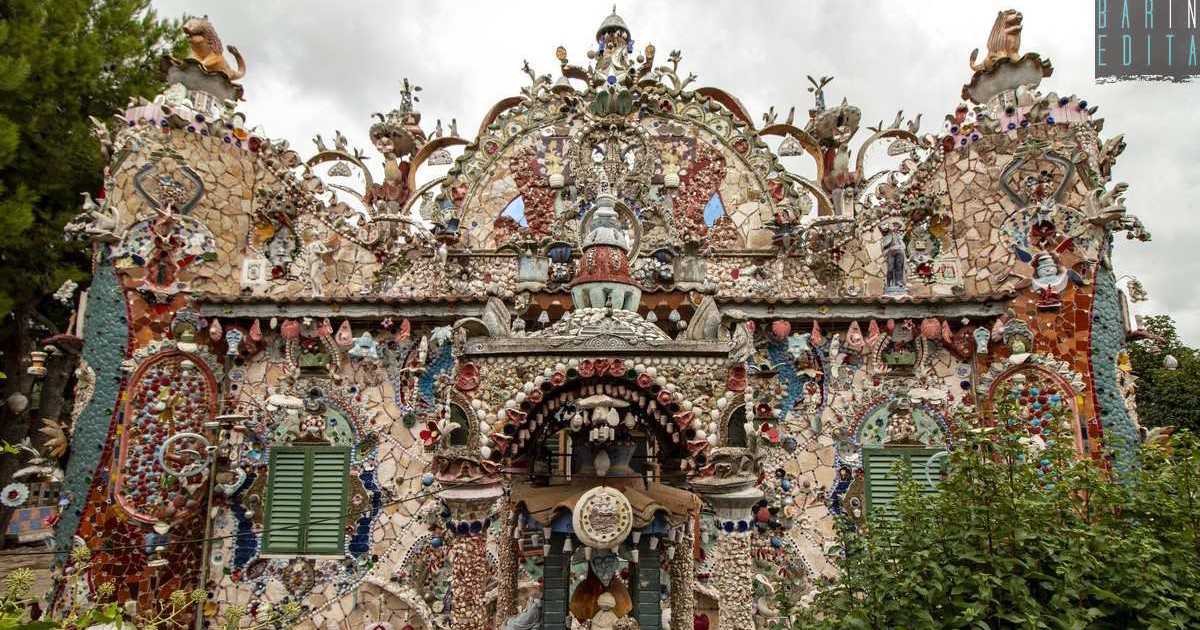 Corato, quella casa fatta di conchiglie, sassi, vetri e statuine: � la fiabesca "Villa Fantasy"